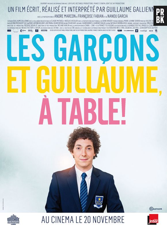 César 2014 : Les garçons et Guillaume, à table parmi les nommés