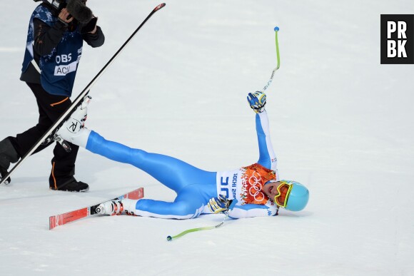 JO Sotchi 2014 : Christof Innerhofer au bout de l'effort après sa médaille d'argent en ski alpin
