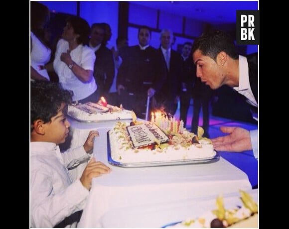 Cristiano Ronaldo et son fils Cristiano Ronaldo Junior fêtent les 27 ans de CR7
