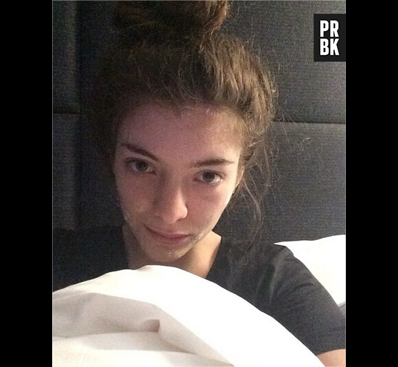 Lorde sans maquillage sur Instagram