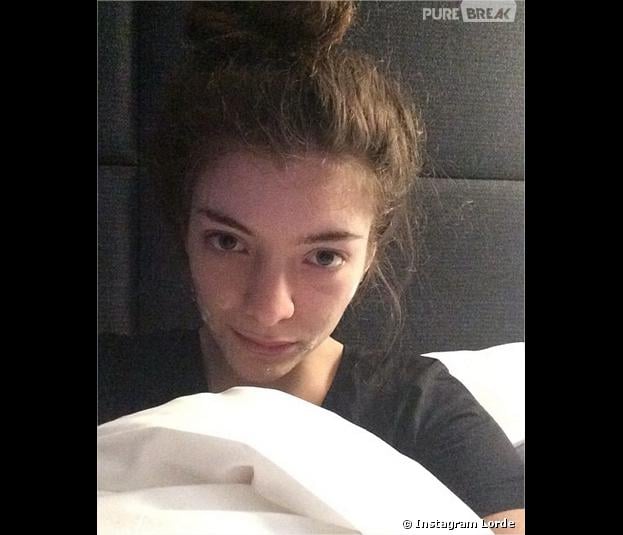 Lorde sans maquillage sur Instagram