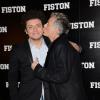 Kev Adams et Franck Dubosc à l'avant-première du film Fiston à Paris, le 10 février 2014