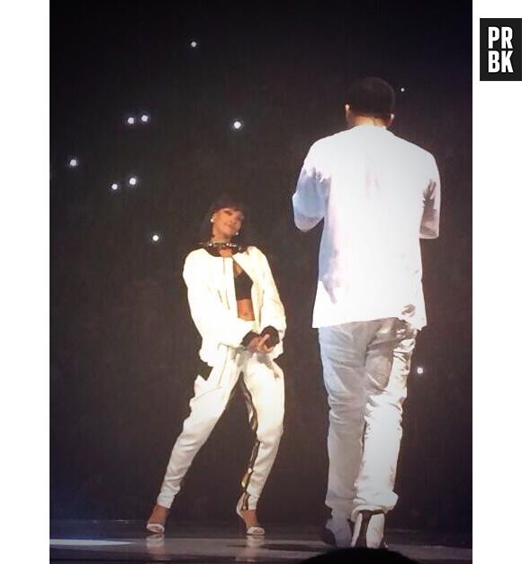 Rihanna et Drake en duo sur la scène de Paris Bercy, le 25 février 2014