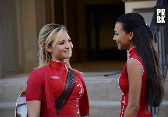 Glee saison 5 : Demi Lovato et Naya Rivera, aka Dani et Santana, dans l'épisode 2