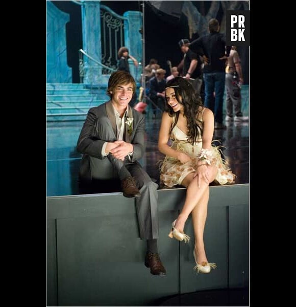 Zac Efron et Vanessa Hudgens dans High School Musical 3 en 2008