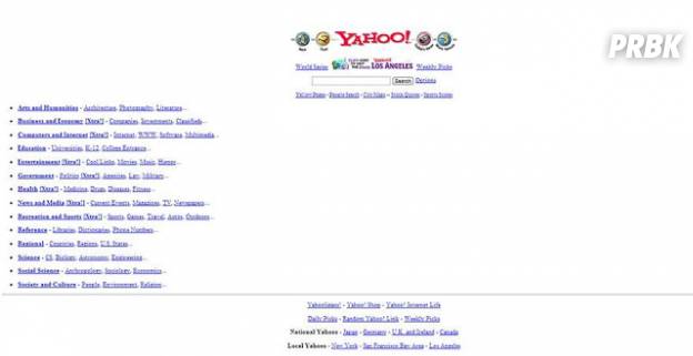 Yahoo! screenshot