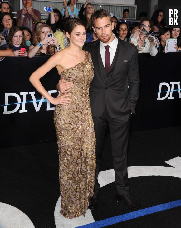 Theo James et Shailene Woodley à l'avant-première de Divergente à Los Angeles le 18 mars 2014
