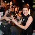 Game of Thrones : Maisie Williams rencontre ses fans à l'avant-première de la saison 4 à Paris le 2 avril 2014