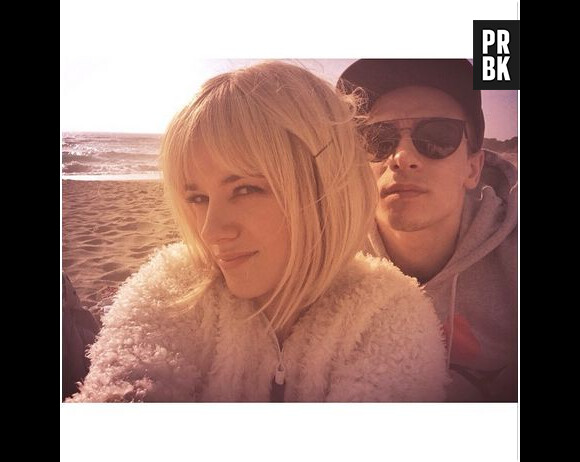 Alizée blonde et Grégroire Lyonnet : selfie en Corse, le 16 mars 2014 sur Instagram