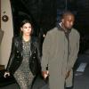 Kim Kardashian et Kanye West pour un dîner avec Anna Wintour à New-York, le 25 mars 2014
