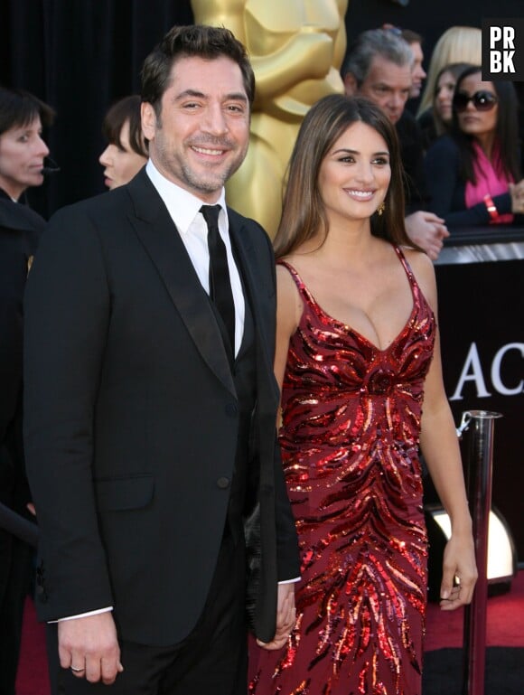 Penélope Cruz et son mari Javier Bardem aux Oscars