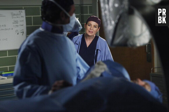Grey's Anatomy saison 10, épisode 20 : Ellen Pompeo sur une photo