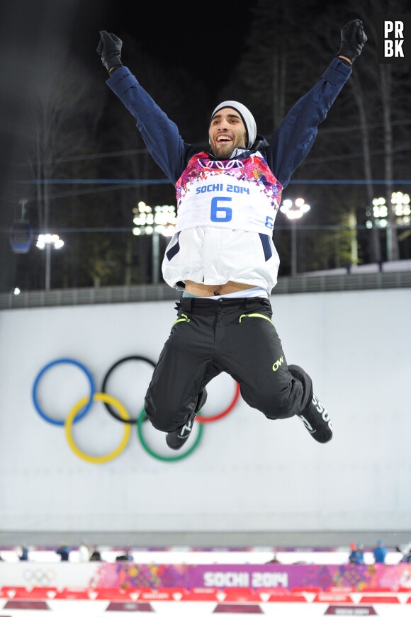 Martin Fourcade aux Jeux Olympiques 2014, à Sotchi en Russie