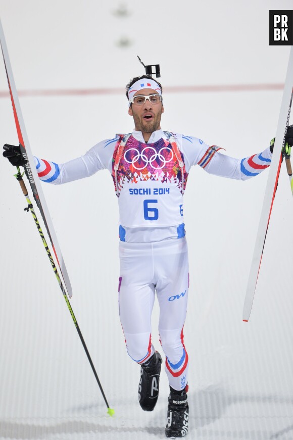Martin Fourcade aux Jeux Olympiques de Sotchi, le 10 février 2014