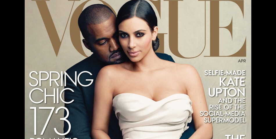  Kim Kardashian et Kanye West, futurs mariés sur la couverture du magazine Vogue 