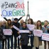 Géraldine Nakache, Léa Seydoux ou encore Sandrine Kiberlain soutiennent le mouvement #BringBackOurGirls, le 13 mai 2014 au Trocadéro