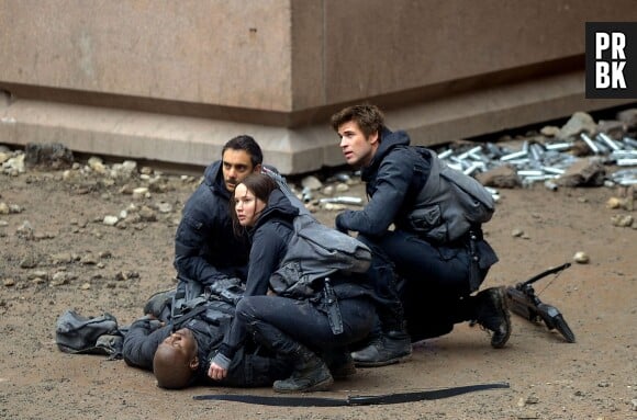 Hunger Games 3 : Jennifer Lawrence et Liam Hemsworth en tournage à Noisy le Grand le 13 mai 2014