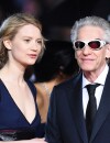 Festival de Cannes 2014 : David Cronenberg et Mia Wasikowska lors de la montée des marches