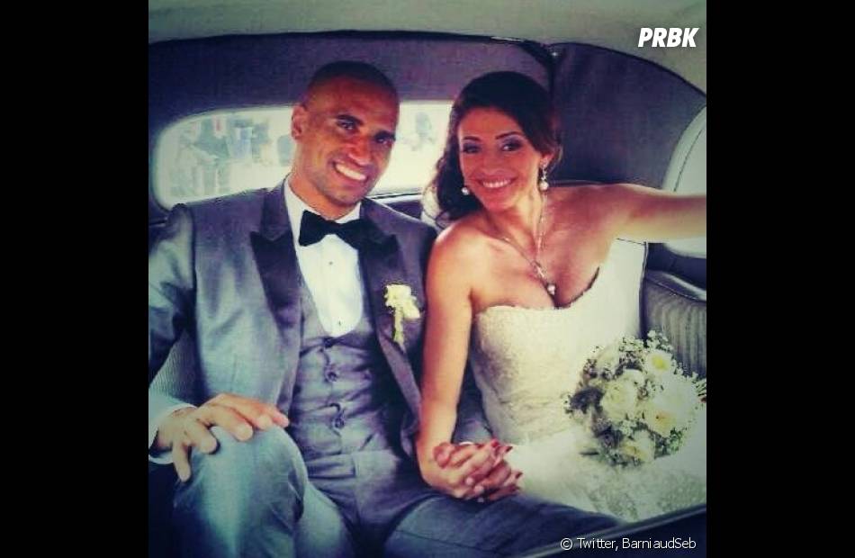 Rachel Legrain Trapani Et Aurelien Capoue Lors De Leur Mariage En
