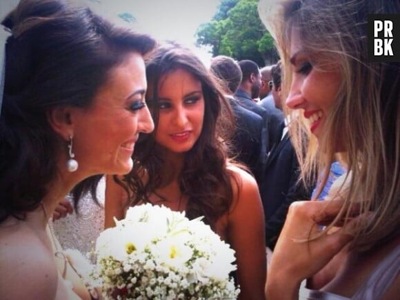 Malika Ménard et Alexandra Rosenfels réunies au mariage de Rachel Legrain-Trapani, en juin 2013