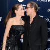 Brad Pitt et Angelina Jolie complices à la projection de Maléfique à Los Angeles, le 28 mai 2014