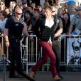  Brad Pitt s'est fait agresser par un journaliste ukrainien lors de la projection de Mal&eacute;fique &agrave; Los Angeles, le 28 mai 2014 