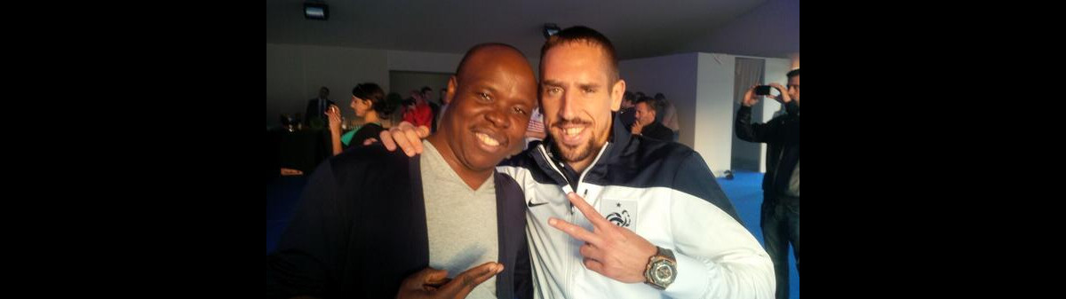 Photo : Magic System et Franck Ribéry à Clairefontaine, le 5 juin 2014 ...