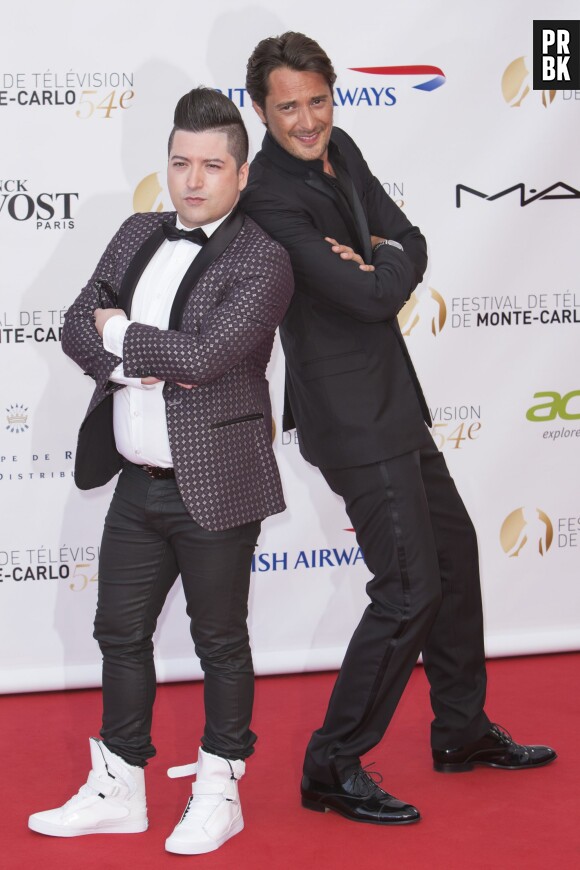 Danse avec les Stars 5 : Vincent Cerutti et Chris Marques lors de la cérémonie d'ouverture du Festival de Monte Carlo 2014