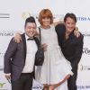 Danse avec les Stars 5 : Chris Marques avec Vincent Cerutti et Fauve Hautot à la cérémonie d'ouverture du 54ème Festival de télévision de Monte Carlo