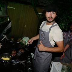 Maxime Musqua, roi du barbecue devant Frédérique Bel à la soirée Heineken