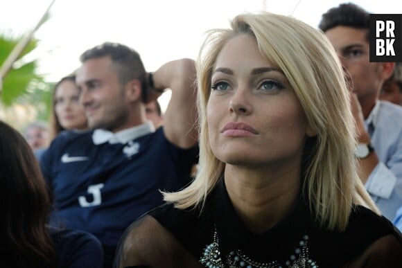 Caroline Receveur assiste au match France VS Suisse à Paris, le 20 juin