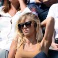  Enora Malagr&eacute; d&eacute;tendue sous le soleil au tournoi de Roland Garros, le samedi 31 mai 2014 