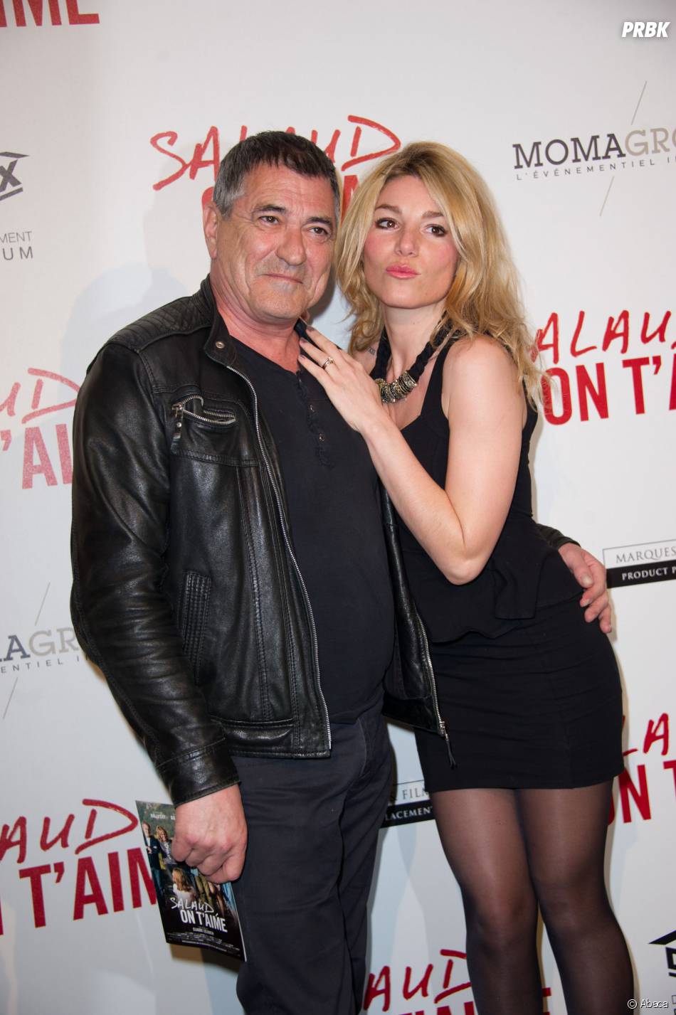 Lola Marois-Bigard et Jean-Marie Bigard à l'avant-première du film Salaud, On t'aime, le 1er ...