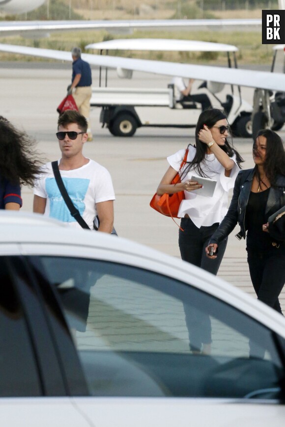 Zac Efron et Michelle Rodriguez en Sardaigne pour les vacances, le 3 juillet 2014