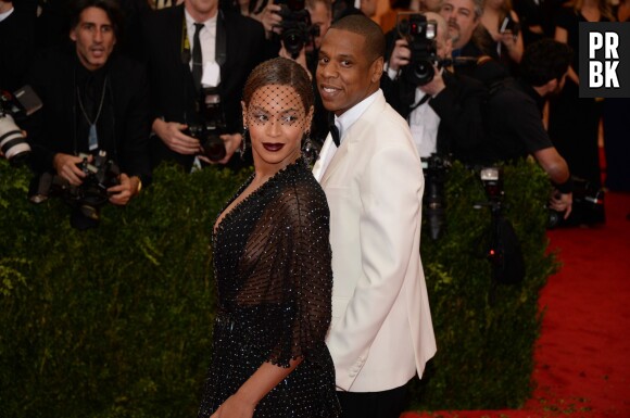 Beyoncé et Jay Z en couple au Met Gala 2014, le 5 mai 2014 à New York