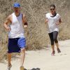 Lea Michele et Matthew Paetz en mode jogging à Los Angeles, le 13 août 2014
