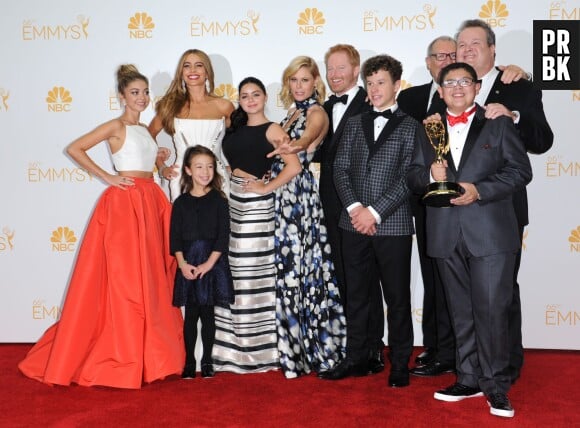 Le casting de Modern Family aux Emmy Awards, le 25 août 2014