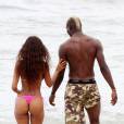  Mario Balotelli et son ex Fanny Neguesha en vacances &agrave; Miami, le 6 juillet 2014 