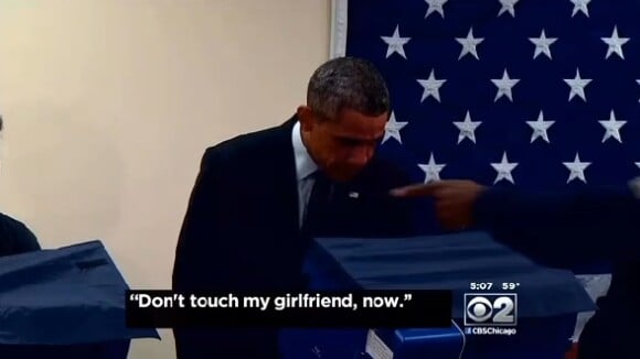 Quand Barack Obama drague la copine d'un électeur jaloux, c'est culte