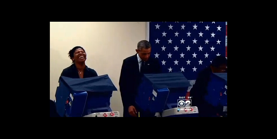  Barack Obama : un vrai showman au bureau de votes 
