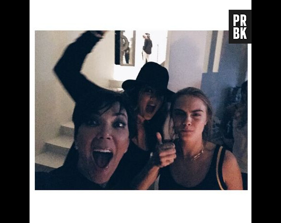 Kris Jenner, Khloe Kardashian et Cara Delevingne fêtent l'anniversaire de Kendall Jenner