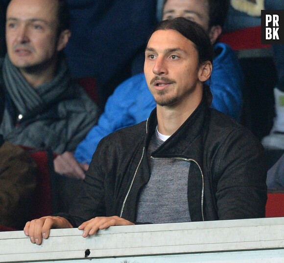 Zlatan Ibrahimovic : spectateur concerné de PSG vs Nicosie, le 5 novembre 2014 au Parc des Princes