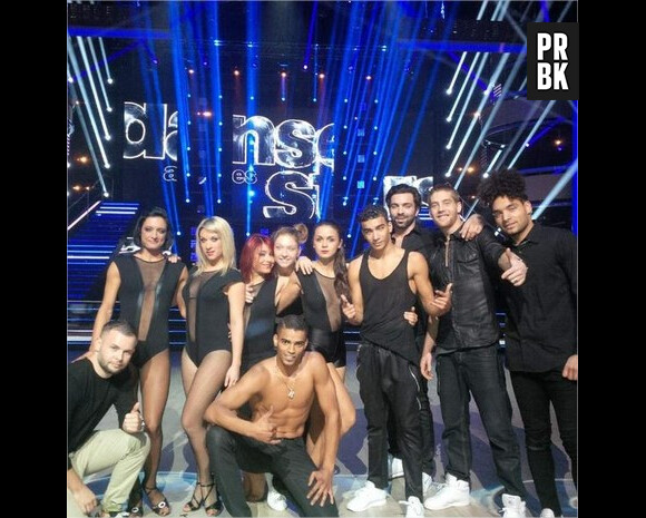 Brahim Zaibat en live lors de la demi-finale de Danse avec les stars 5, le samedi 22 novembre 2014