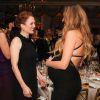 Blake Lively et Julianne Moore en pleine discussion à la soirée Women of Worth de L'Oreal, le 2 décembre 2014 à New York
