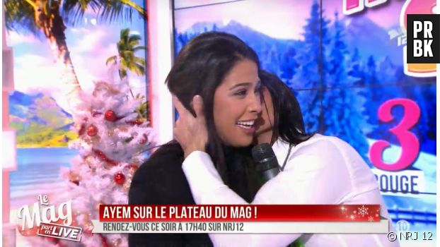Ayem Nour en larmes dans Le Mag de NRJ 12 diffusé le 5 décembre 2014