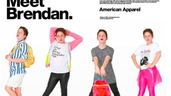 Diva Kid de retour : Brendan devient mannequin pour American Apparel