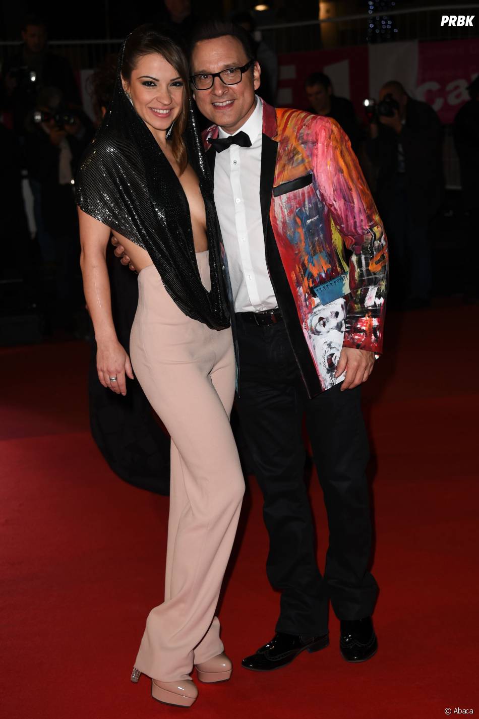 Denitsa Ikonomova et Jean-Marc Généreux sexy sur le tapis rouge des NMA 2014, le 13 décembre à Cannes