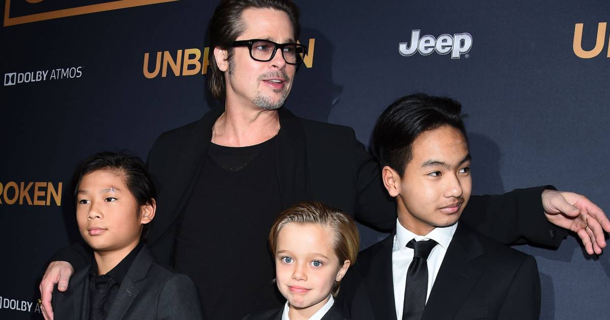 Michael Pitt Fils De Brad Pitt Brad Pitt, ses enfants Pax, Shiloh et Maddox sur le tapis rouge de l