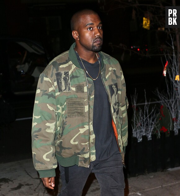 Kanye West à New York le 21 décembre 2014