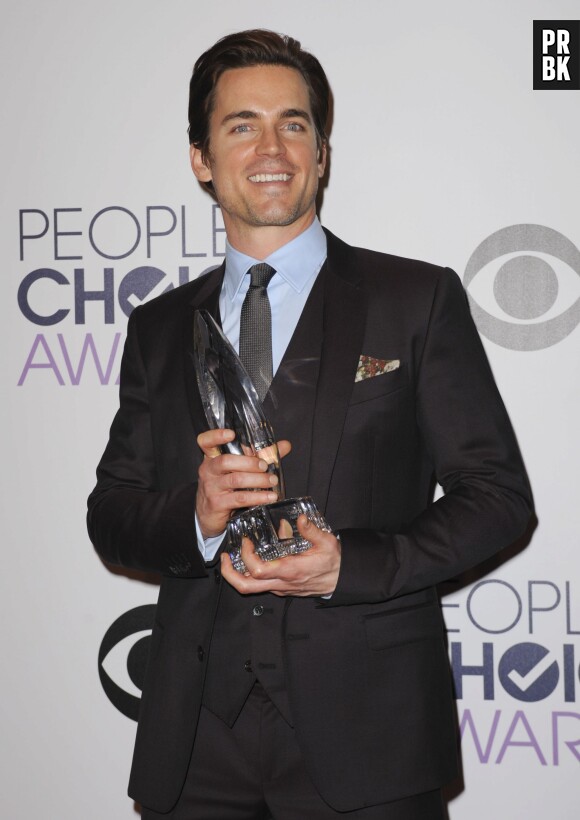Matt Bomer (FBI duo très spécial) gagnant aux People's Choice Awards 2015 le 7 janvier à Los Angeles